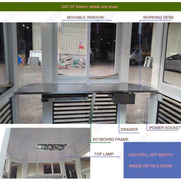 Modern Steel Security Guard House 1800x1800x2500mm Waterproof Customizable