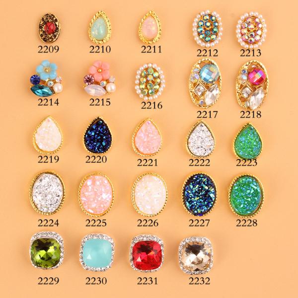 Hot NEW Wholesale Alloy Jewelry 3D Nail Art Jewelry Nail rhinestones Sticker