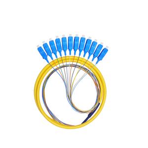 Wholesale APC UPC Bundled Fiber Optic Pigtail 12 Core Optical Fiber Cable from china suppliers