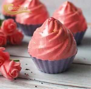 Wholesale Natural Colorful Unique Bath Bombs / Cupcake Shaped Bath Bombs For Whitening from china suppliers