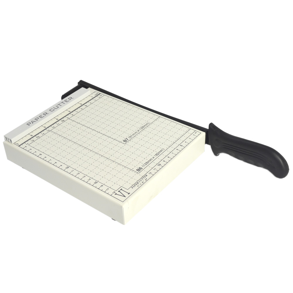White Manual Paper Cutter Machine Guillotine for A5 Paper Trimmer by ZEQUAN