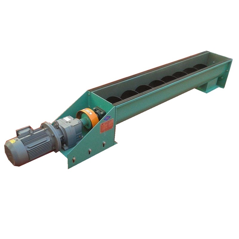 OEM Industrial Cement Carbon Steel Spiral Conveyor U Trough Auger Screw Conveyors
