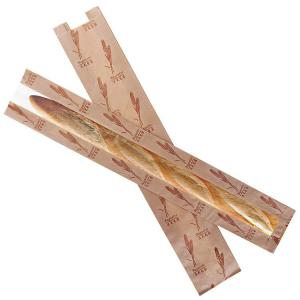 Wholesale Custom Printed French Baguette Paper Bag Brown Paper Bakery Bags With Window from china suppliers