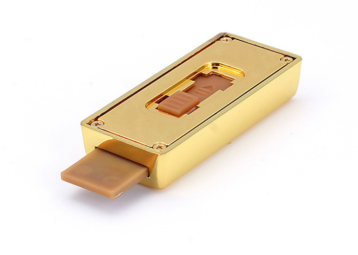 USB Factory supply 16G 3.0 metal material gold bar USB with customized logo show life brand