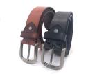 Classic Mens Casual Leather Belt With Anti - Silver Pin Buckle / All - Season