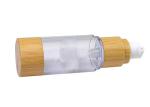 Bamboo Lotion Pump Airless Cosmetic Bottles 100 ML Without Tube
