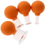 4Pcs Rubber Cupping Vacuum Chinese Cupping Therapy Cellulite Therapy Massage