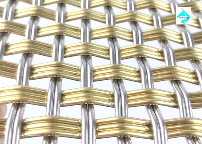 Rattan Pattern Aluminum Decorative Wire Mesh Uesed For Shopping Mall Divider