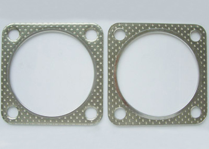 Triangle Type 50mm bore gasket for Automobile Graphite / Tinplat Sandwich Composite Board