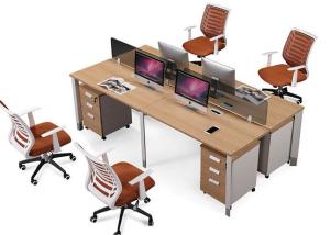 Wholesale 4 Person Office Partition Workstation Project / OEM Accepted Staff Furniture from china suppliers