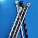 Zinc Alloy 22 Inch 6.7m Black Rod Iron Curtain Rods