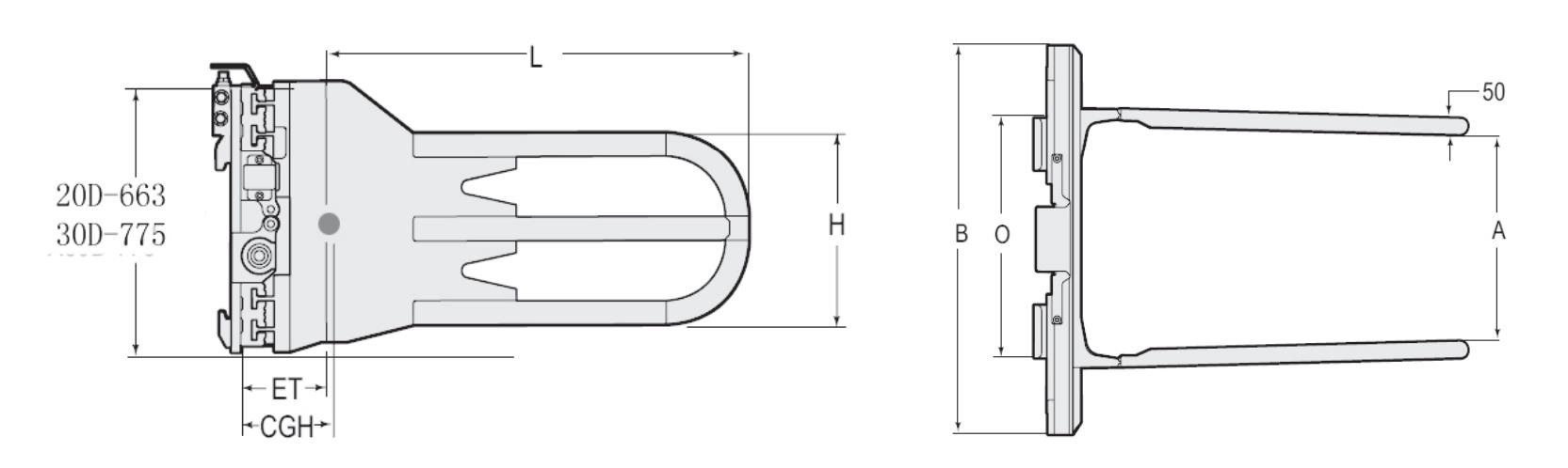 Clamp Truck Forklift Foam Rubber Clamp Attachment