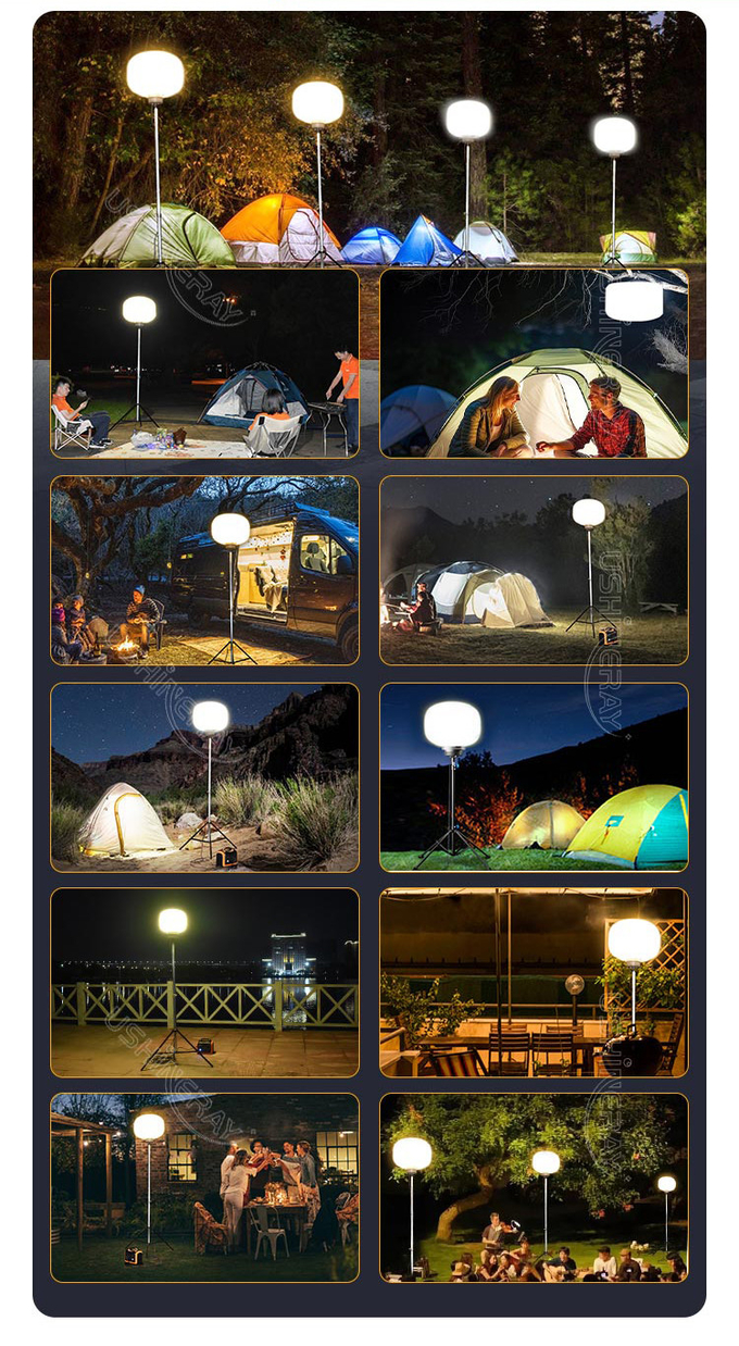 Outdoor LED Balloon Light 120W 150W Mobile Light Tower For Parties