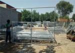 USA standard 8'h x 6'w Horse Round Pen Galvanized 5-Rail Gate Panel Farm Gate