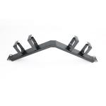 ANSHI 19 Inch Metal Cable Management 4 Ring XL-4020-3C-B