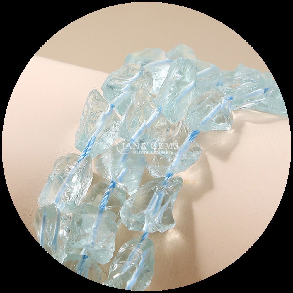 Fluorite Amazonite Gem Bead Natural Crystal Raw Rough Stone Loose Bead Strands For Bracelets