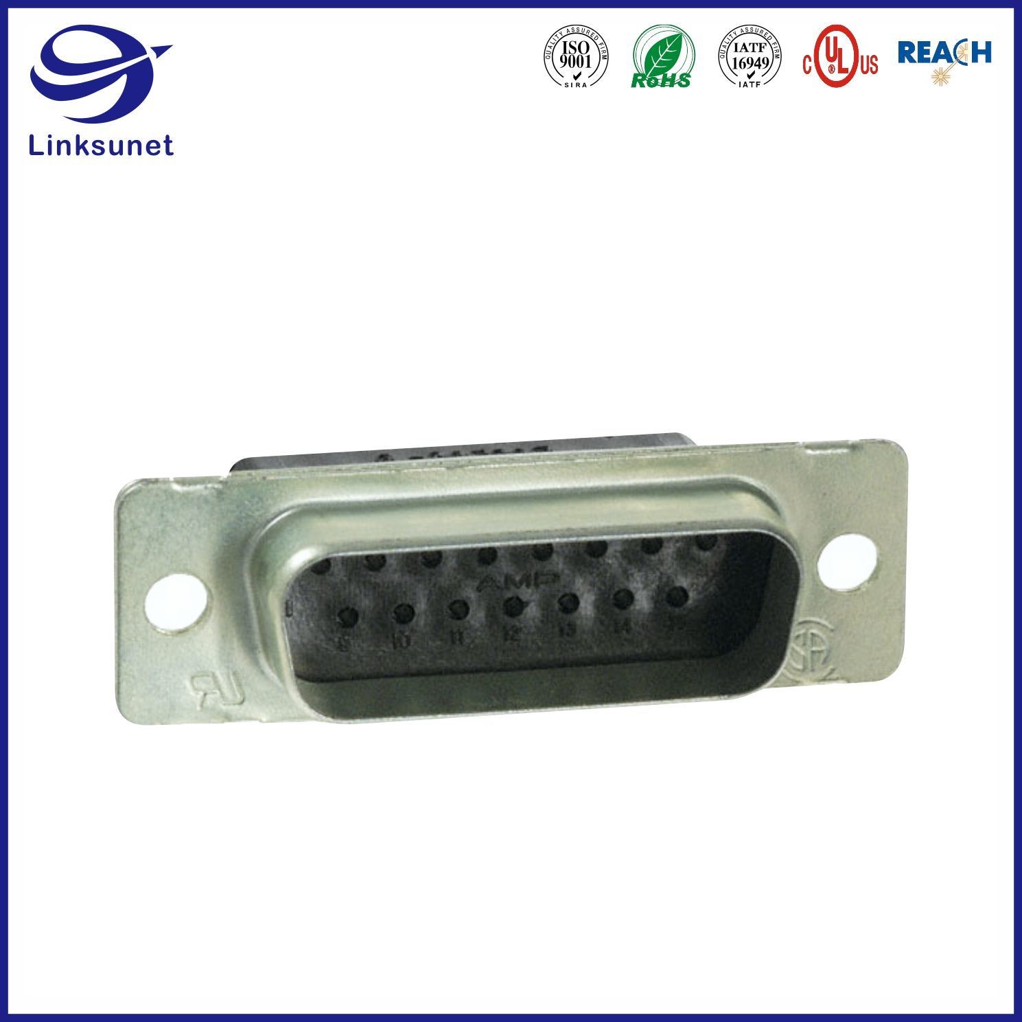 Amplimite HDP 20 Plug 2 row Connectors for Network equipment Wire Harness