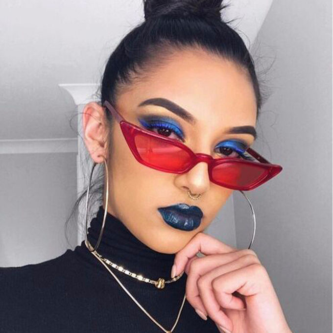 Outdoor Anti Glare PC Glasses UV400 Cat Eye Hot Sale Sunglasses