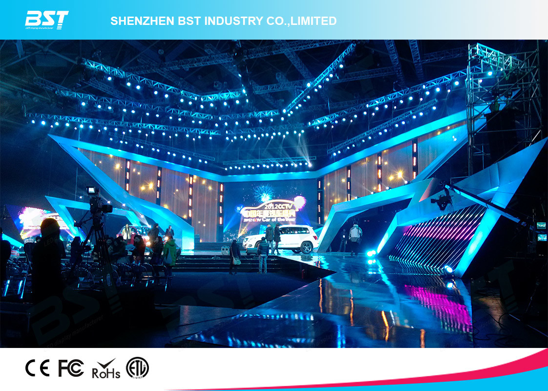 SMD 1R1G1B Rental LED Display Screen , P4.81 Indoor Led Billboard Die Casting aluminum