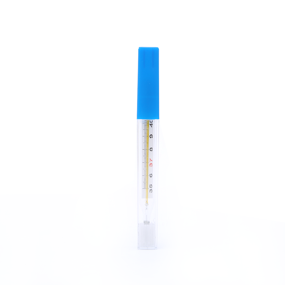 Hot sale mercury glass clinical thermometer armpit medical thermometer with CE approved