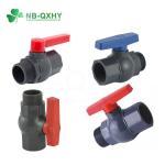 High Thickness PVC Ball Valve 1.5 Inch Water Valve PVC Gray Plastic Flexible