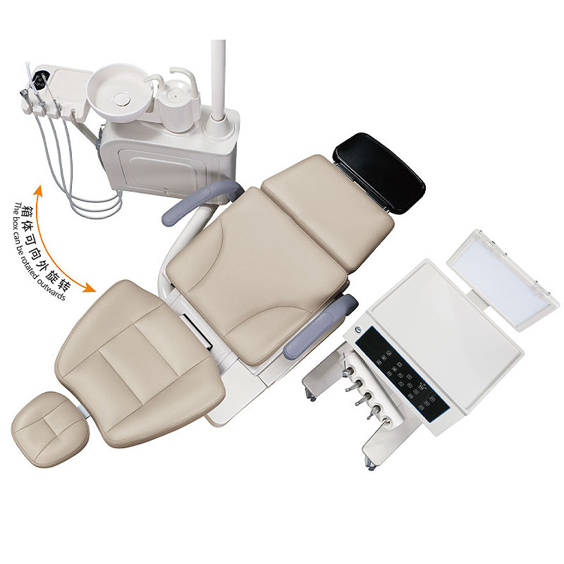 Dental Unit Sensor Led Lamp With Air Compressor Electric Dental Chair Full Set
