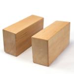 Eco Friendly Wooden Fitness Equipment Custom Printing Cherry Wooden Yoga Block