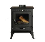 Cast Iron Fireplace, Small Real Fire, Wood Burning For Heating, American