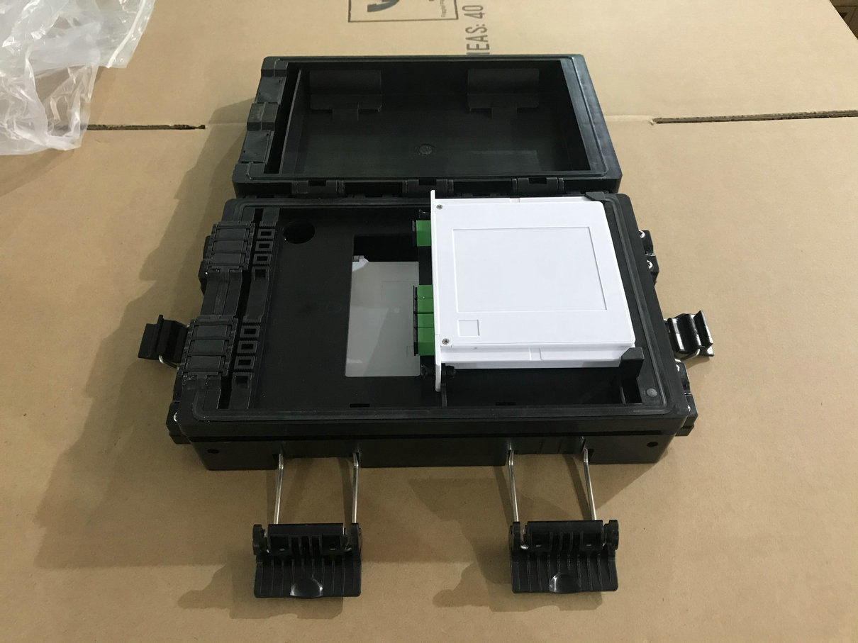 aerial hanged 12fibers 1x8 PLC Splitter Inline Closure