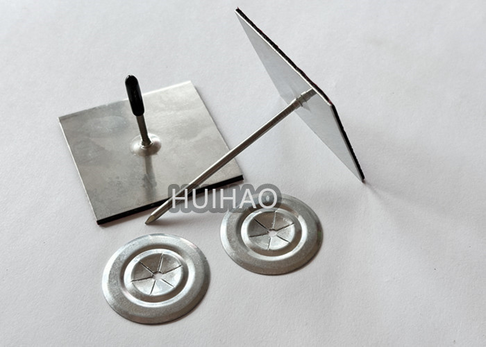 Galvanized Steel Self Adhesive Stick Pins 60mm Insulation Hanger