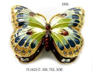 Wholesale Metal Jewelry Boxes Material butterfly box for wedding gifts from china suppliers