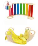 OEM Baby Montessori Rainbow Wooden Climbing Frame