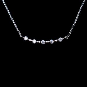 Wholesale Elegantly 925 Silver Necklace Wedding Gift AAA Cubic Zirconia Stone from china suppliers