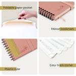 Mini Size Spiral Agenda Pink 2023 Weekly Planner , Daily Weekly Planner 2023