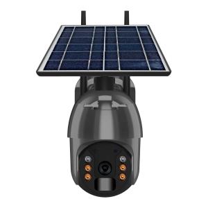 Wholesale 8W 4G Solar Security Camera 1080P 2 Way Audio PIR Solar Spotlight Camera from china suppliers