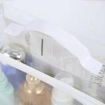 Customized Logo Design Portable Plastic Clear Transparent Makeup Cosmetic Travel
