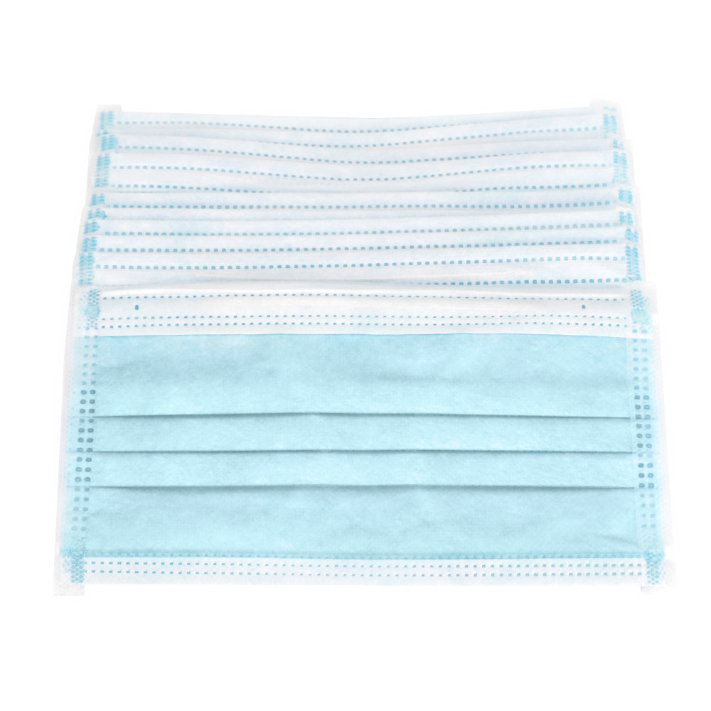 Anti Pollution 3 Ply Non Woven Face Mask Elastic Earloop Style OEM Acceptable