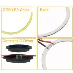 Cob Angel Eyes LED Car Ambient Lights 100MM RED BLUE Fog Lamp 12-18V
