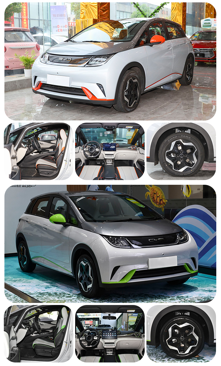 A Single Window Skylight Type 2023 BYD E6 5kW Pure Electric Driving Range 301km Dolphin Auto Car Vehicle Size mm 4995*1910*1495