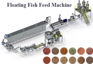 China Stainless Steel Fish Floating Feed Machine 100 - 500kg/H on sale