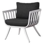 4.73" Cushion Thickness White aluminium Outdoor Sofa Set