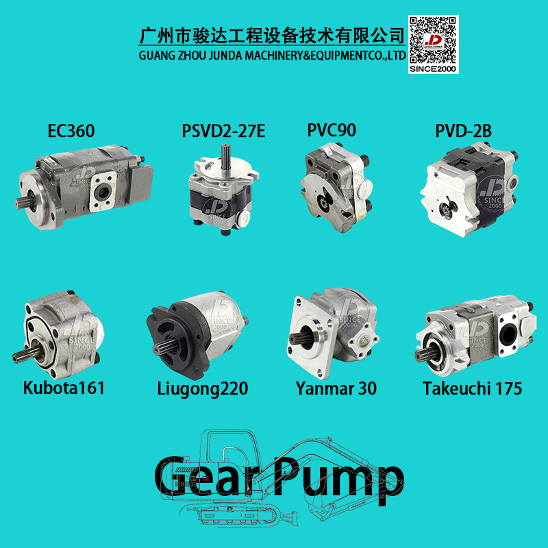 Komatsu PC35 PC40 Gear Excavator Pilot Pump
