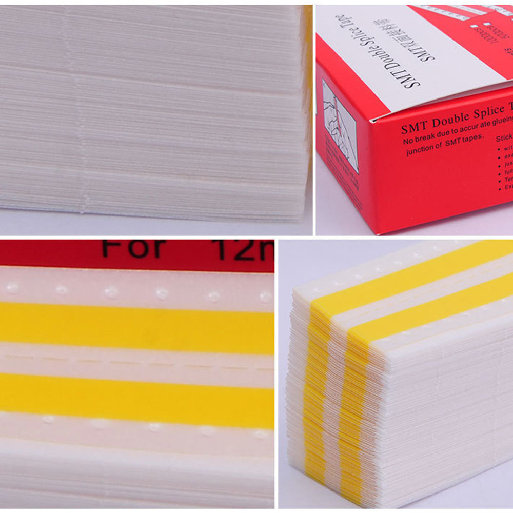 Yellow SMT Double Splice Tape With Copper Clip Buckle 8mm 12mm 16mm For Material Splicing