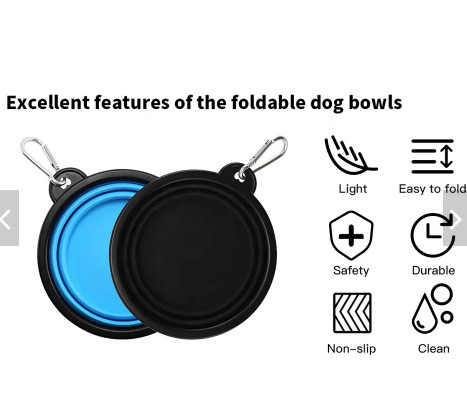 Costom Slow Feeder Dog Bowl Tpe Rubber Dog Bowl Travel Drink Feeder