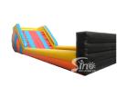 5.0m high inflatable zorb ball race slope with safety stopper for kids outdoor
