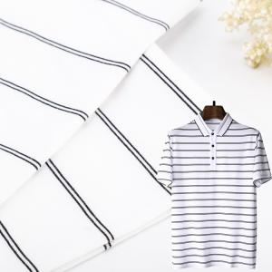 Wholesale Sweat-Absorbent And Fashionable Skin-Friendly Striped Knit Fabric For Tracksuit from china suppliers