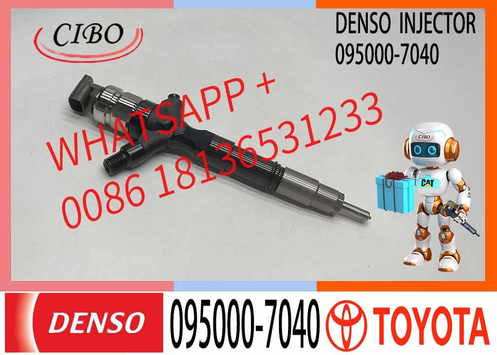 2KD Diesel Fuel Common Rail Injector 095000-7040 095000-7041 23670-39145 for Toyota Hiace 2.5 D-4D 2KD-FTV