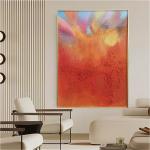 Abstract Style Colorful Oil Painting Simple Home Decor Landscape 3D Relief