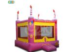 Happy Birthday Inflatable Jumping Castle / Jumping Blow Up Castle 1 - 3 Years