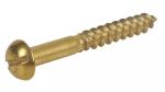 Customized DIN 96 Round Head Wood Screws Low Carbon Steel Slotted Hardware Parts